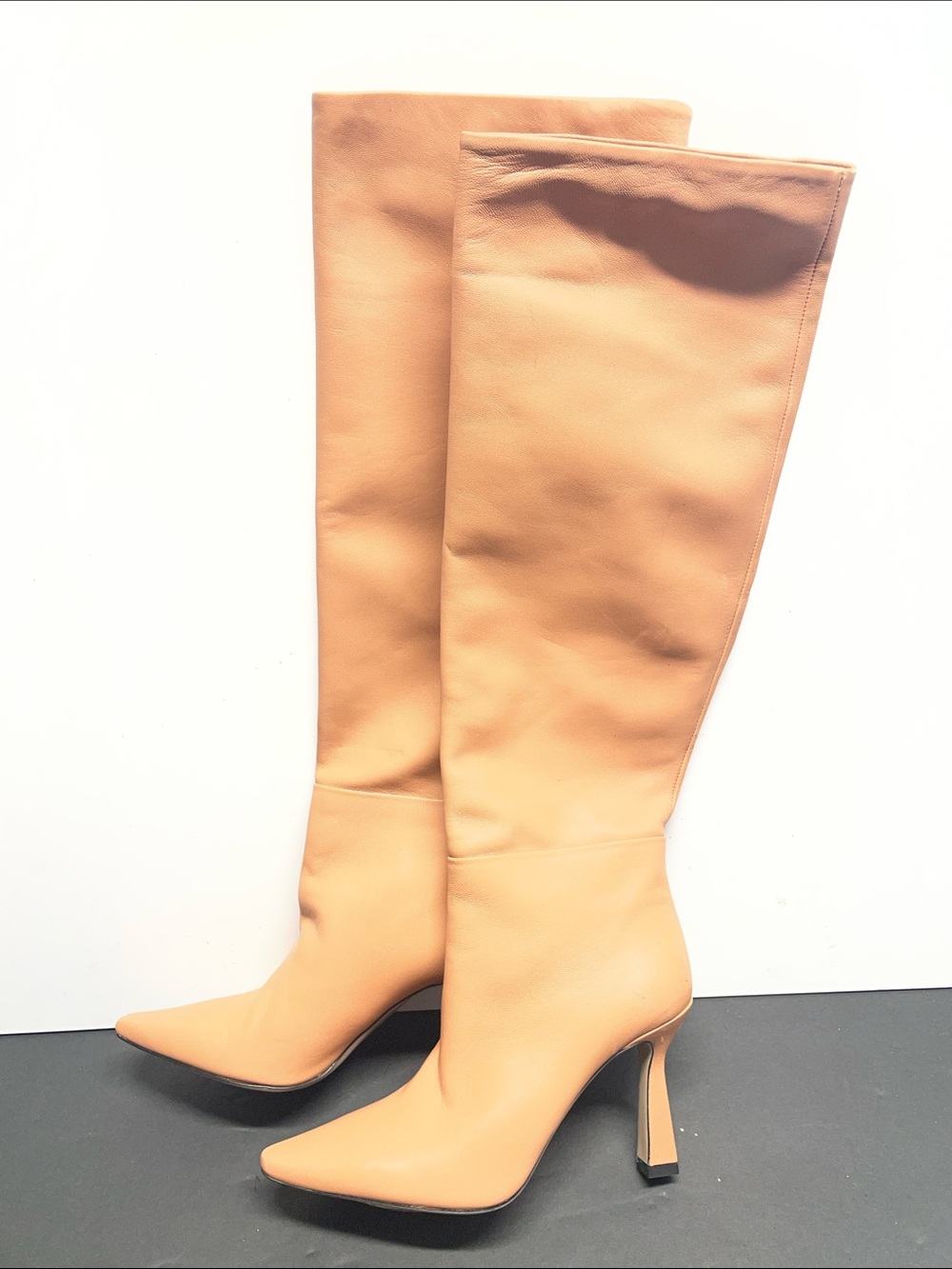 Wandler Lina Camel Over-the-Knee Pointed Stiletto Boots - Picture 4 of 7